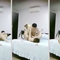 同事大奶漂亮老婆周末被约到家中啪啪